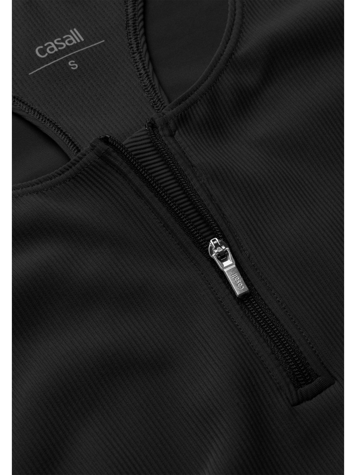 Kombinezon damski CASALL Brace Rib Zip Catsuit czarny