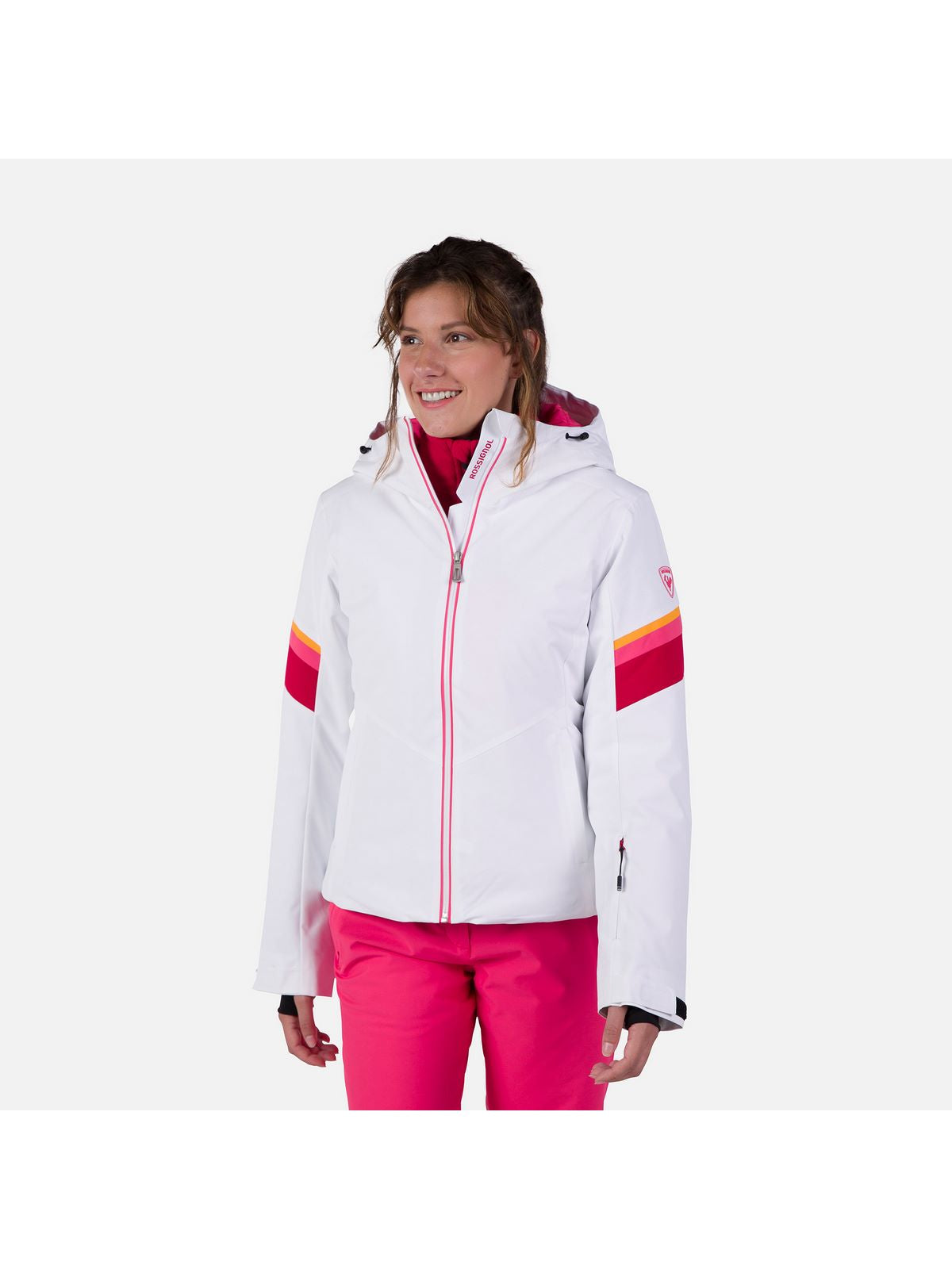 Kurtka narciarska damska ROSSIGNOL W Strawpile Jkt biały