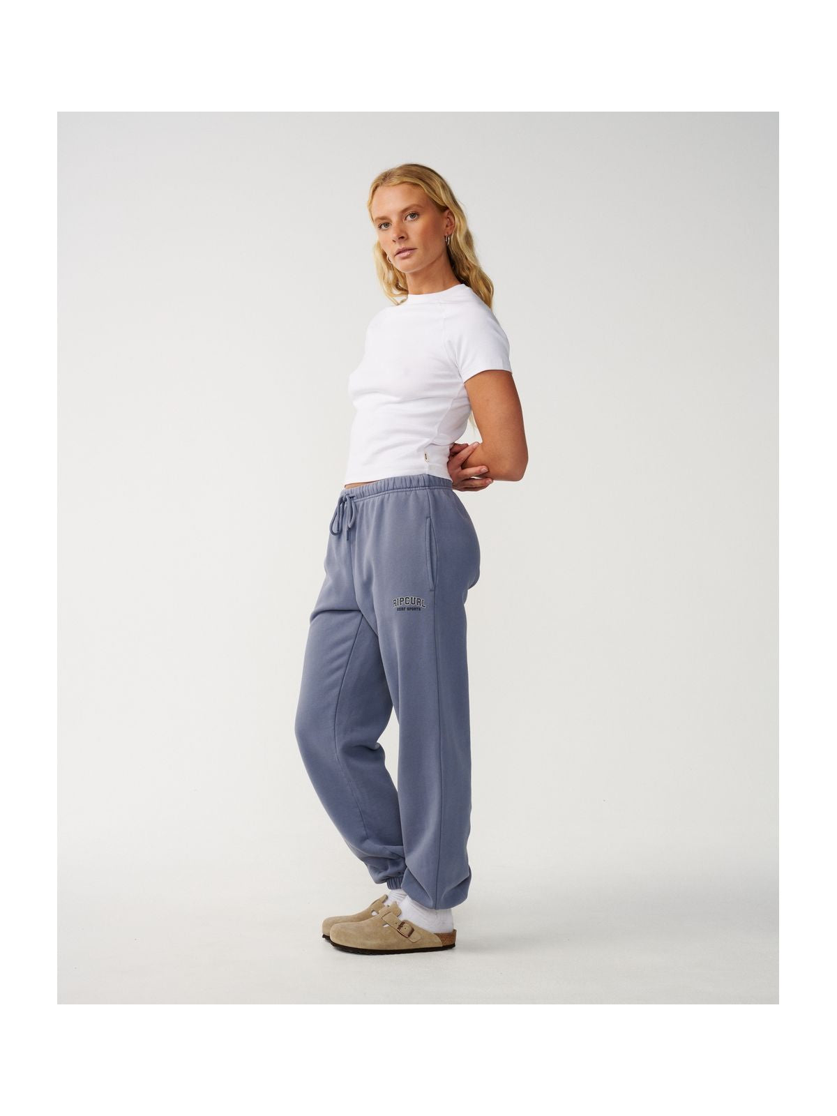Spodnie damskie RIP CURL Varsity Sports Track Pant niebieskie