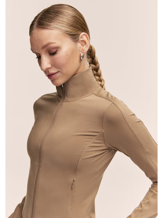 Kurtka damska CASALL Soft Touch Zip Jacket kolor zielony
