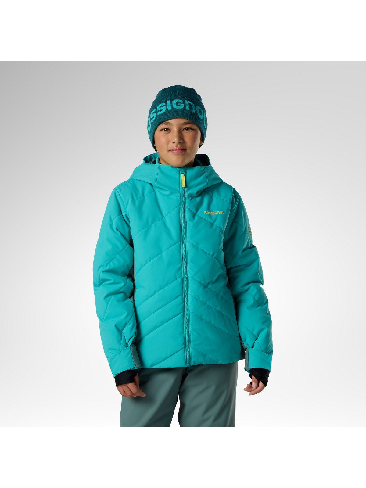 Kurtka narciarska juniorska ROSSIGNOL Girl Staci Insulated Ski Jkt niebieska