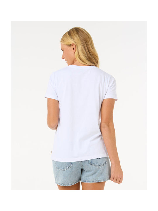 Koszulka RIP CURL Crystal Standard Tee biały
