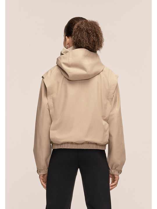 Kurtka damska CASALL Scandi Bomber Rain Jacket kolor beżowy
