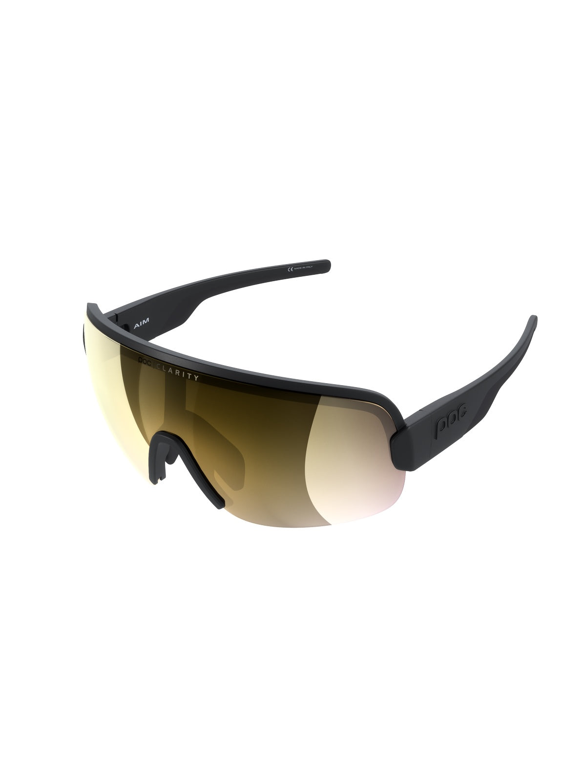 Okulary rowerowe POC Aim czarny - Clarity Road/Partly Sunny Gold cat 2