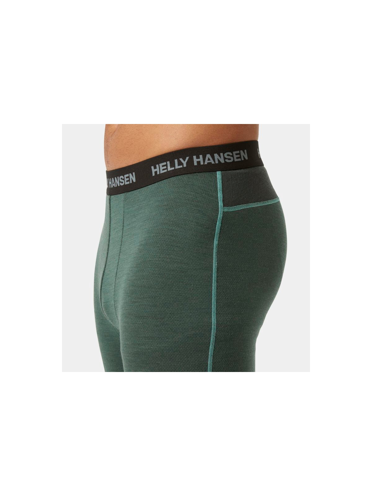 Legginsy męskie HELLY HANSEN Lifa Merino Midweight Pant kolor zielony