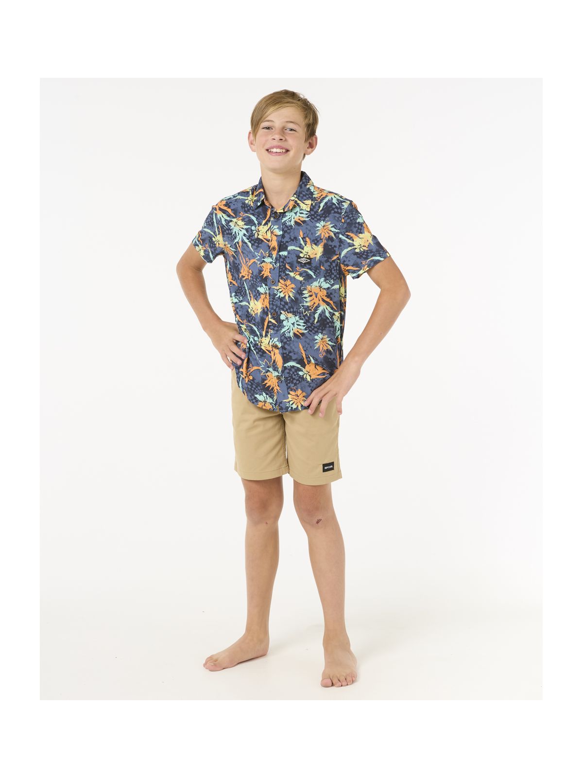 Koszula RIP CURL Raw Energy Shirt - Boy granatowy