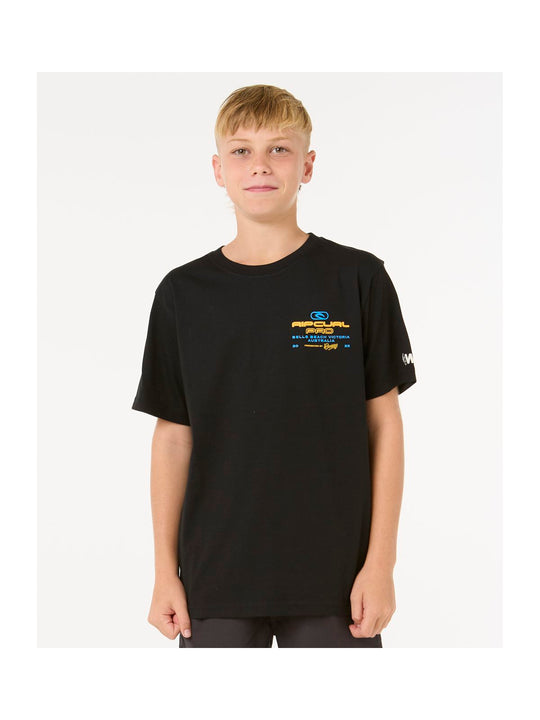 Koszulka RIP CURL Rip Curl Pro 25 Event Tee-Kid czarny
