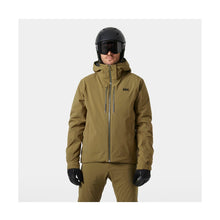 Kurtka narciarska męska HELLY HANSEN ALPHA LIFALOFT JACKET brązowa
