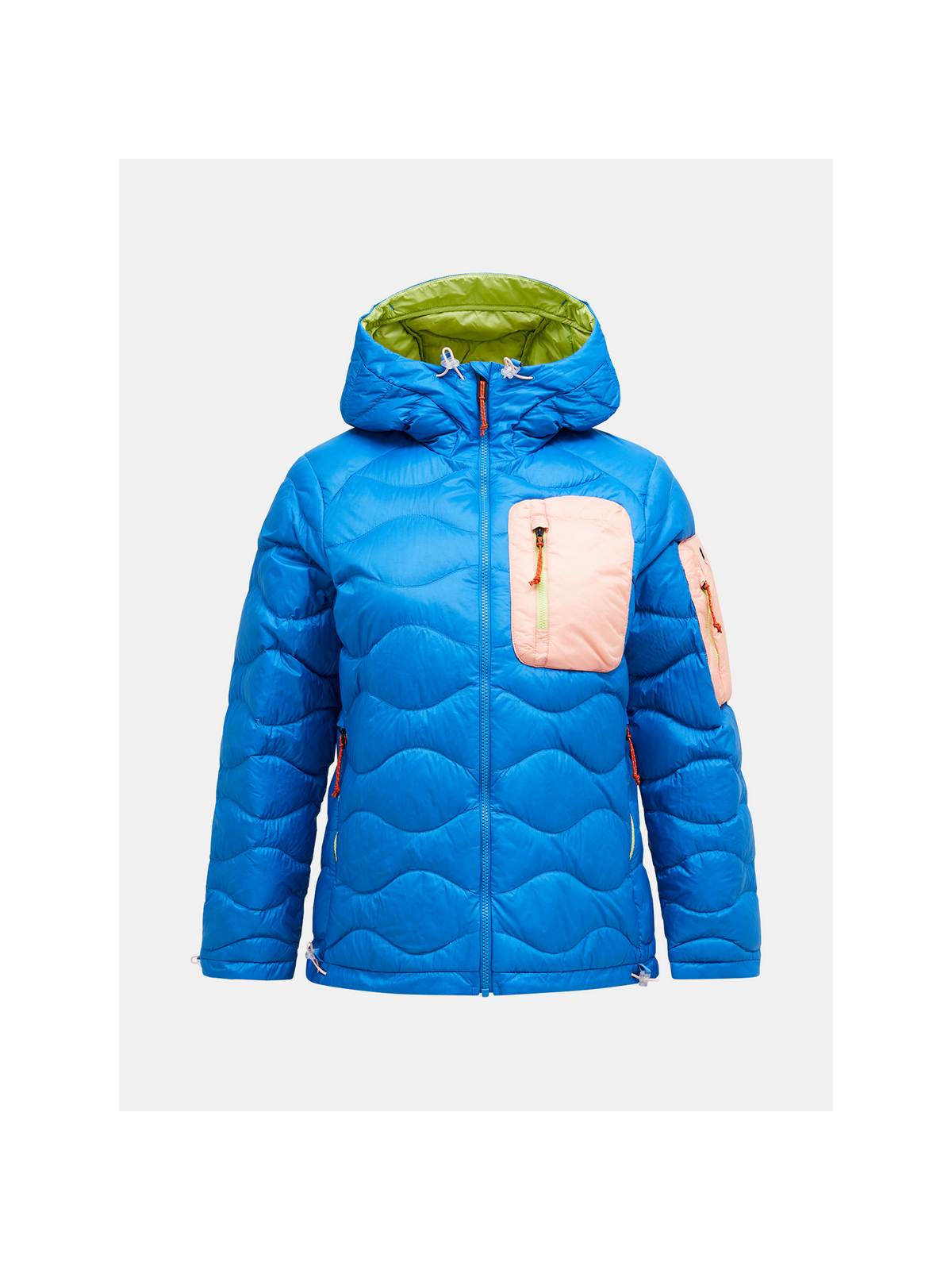Kurtka PEAK PERFORMANCE Helium Utility Down Hood Jacket Women niebieski