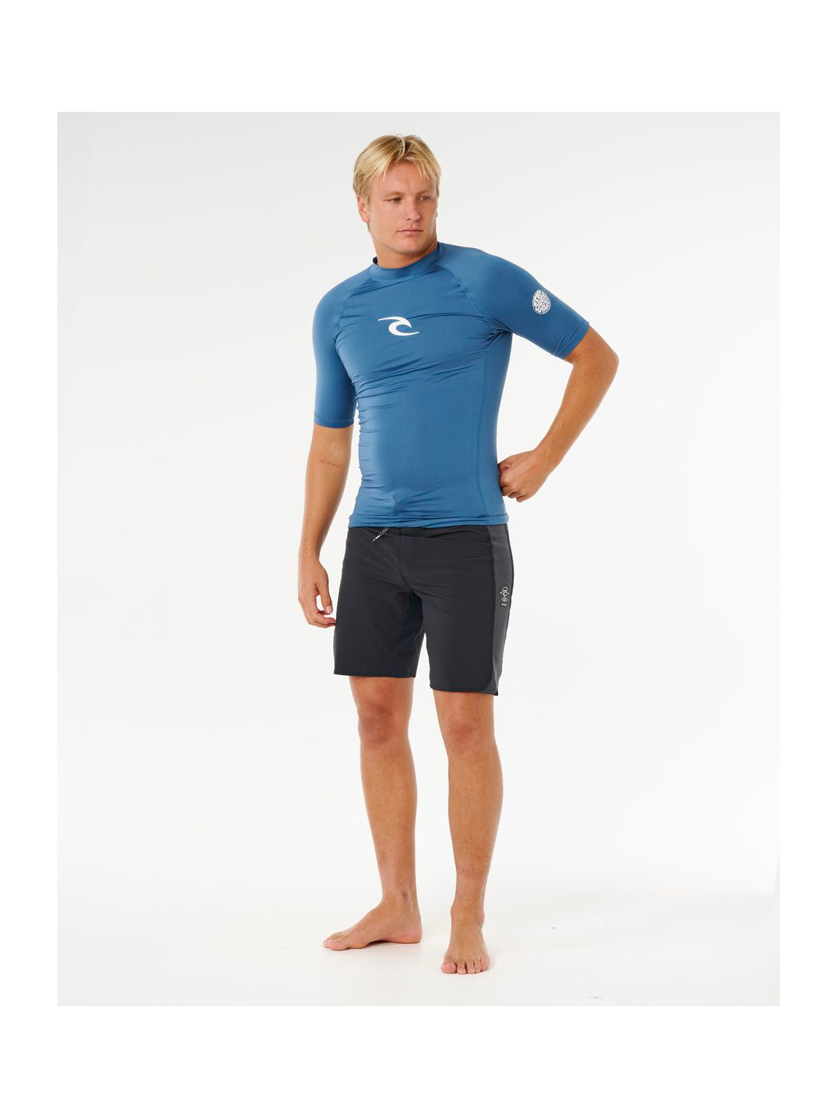 Lycra męska RIP CURL Waves Upf Perf S/S niebieska