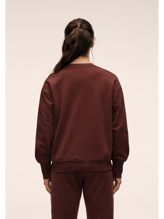 Bluza damska CASALL Terry Relaxed Crew brązowa
