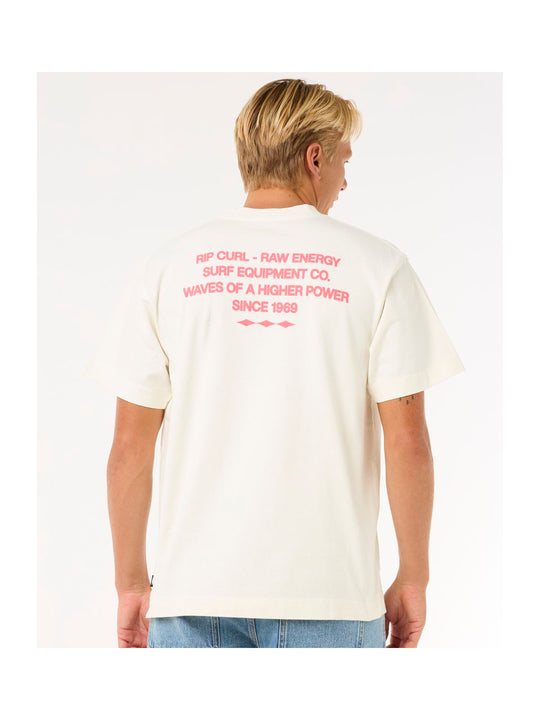 Koszulka RIP CURL Raw Energy Dolphin Tee biały
