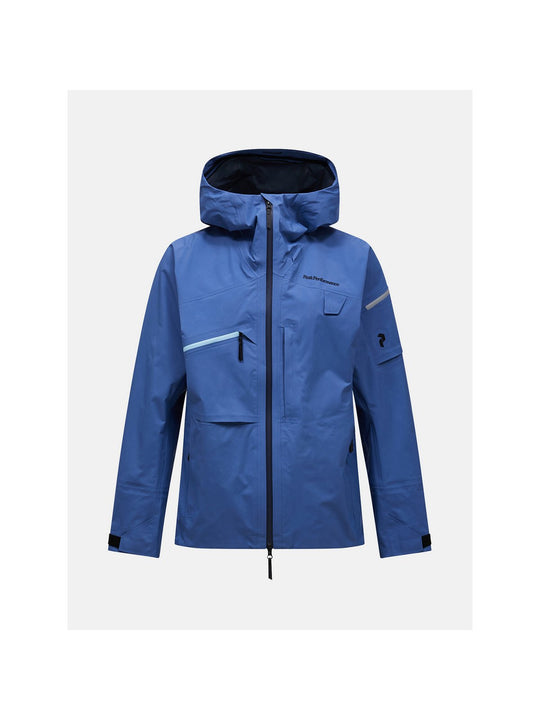 Kurtka narciarska męska PEAK PERFORMANCE Alpine GORE-TEX C-Knit 3L Shell Jacket niebieska
