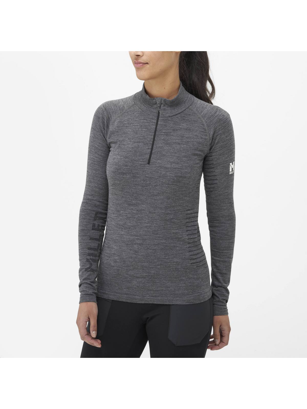 Bielizna damska MILLET Drynamic Warm 1/2 Zip W grafitowa