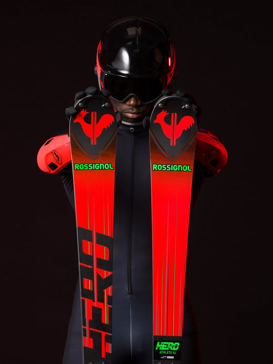 Narty ROSSIGNOL HERO FIS SL 157 (R22) + wiązania LOOK SPX 12 Rockerace Hot Red - Adventure Sports
