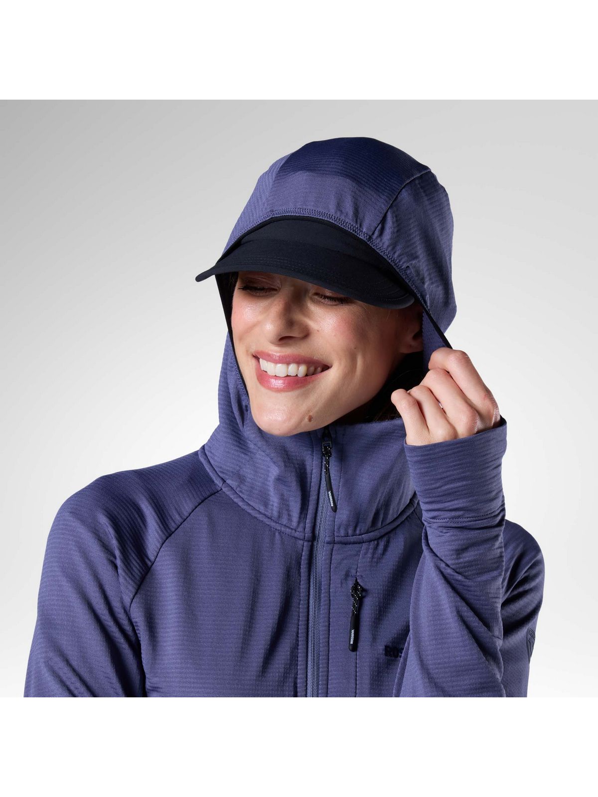 Bluza damska ROSSIGNOL W Textured Hoodie Mid Layer granatowa