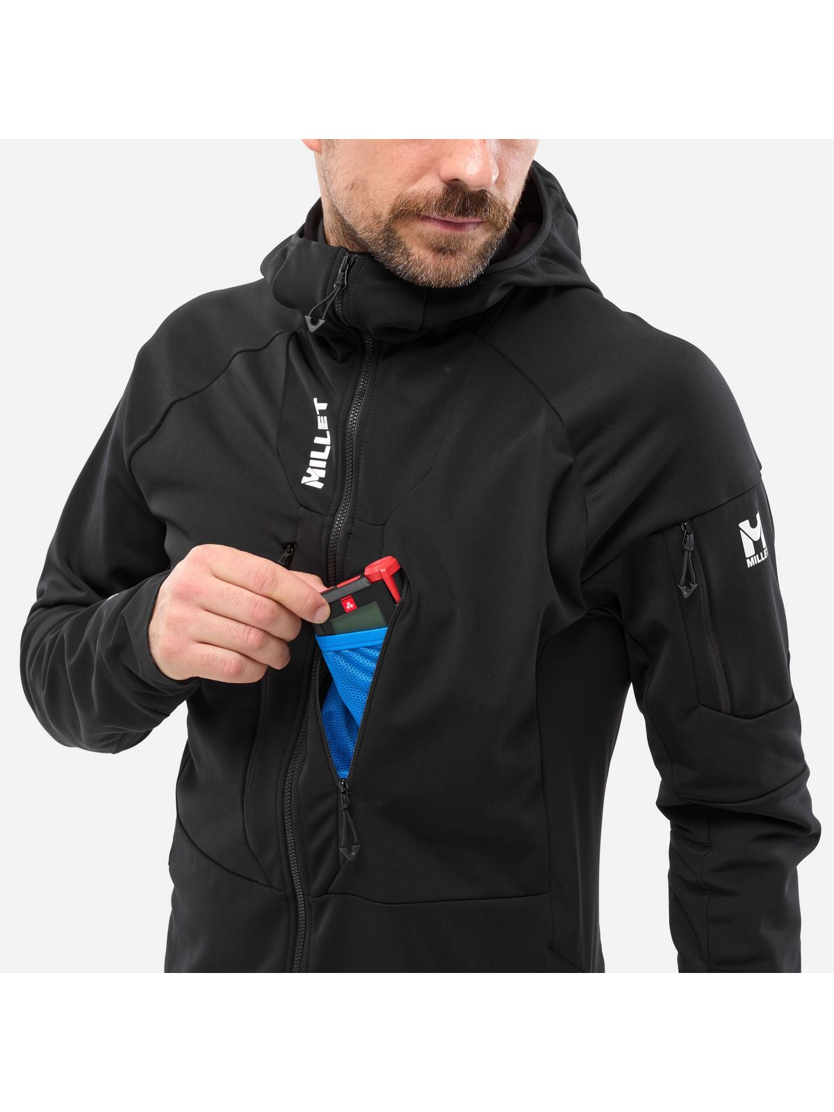 Kurtka narciarska męska MILLET M PIERRAMENT HOODIE czarna