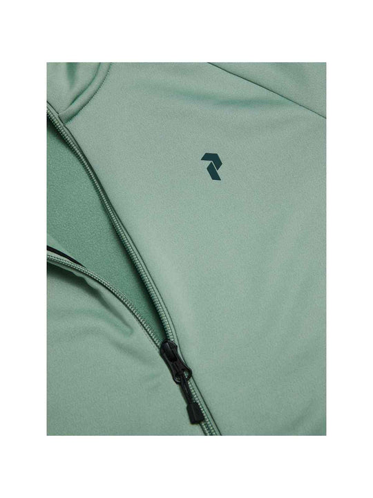 Bluza damska PEAK PERFORMANCE W Rider Essentials Midlayer Zip Jacket kolor zielony
