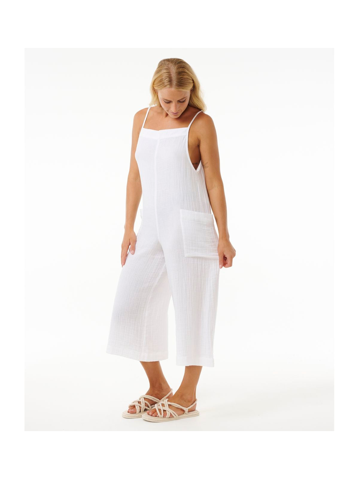Kombinezon RIP CURL Premium Surf Jumpsuit biały