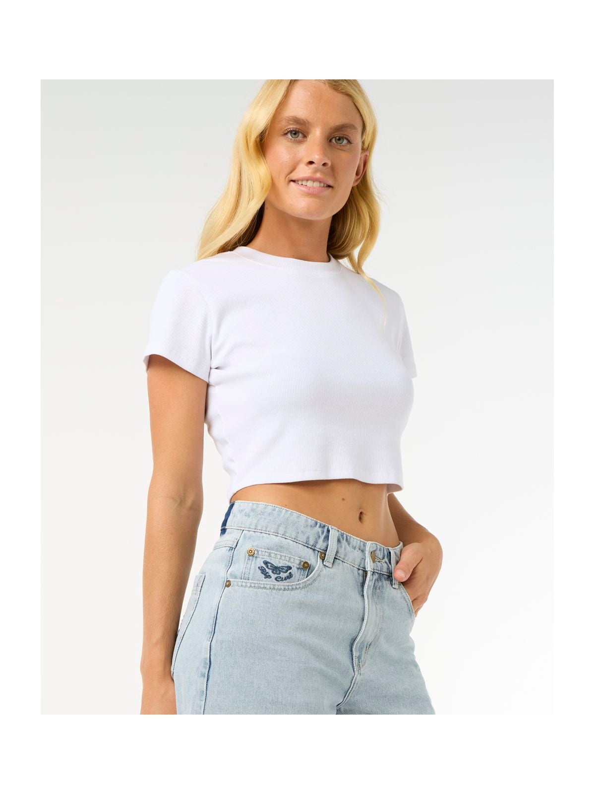 Szorty RIP CURL Aggie Relaxed Denim Short niebieski - Adventure Sports
