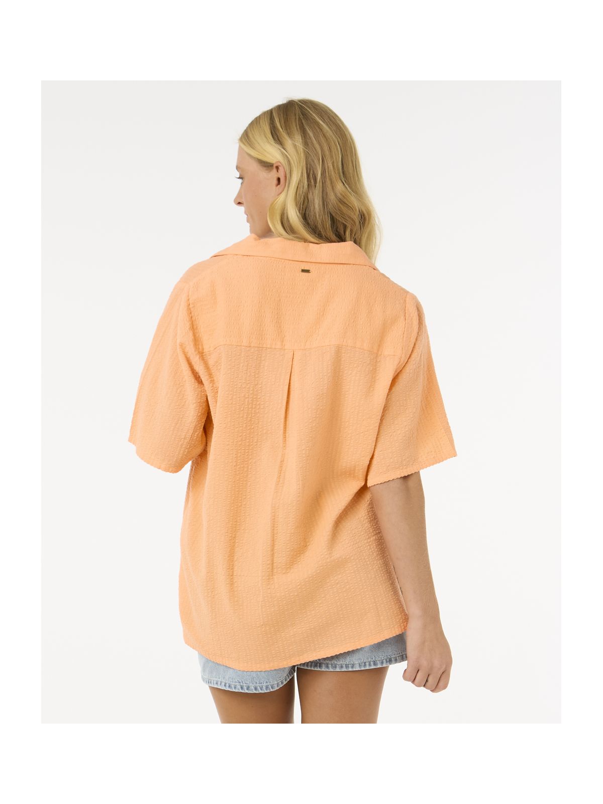 Koszula RIP CURL Cala Vadella Textured Shirt pomarańczowy