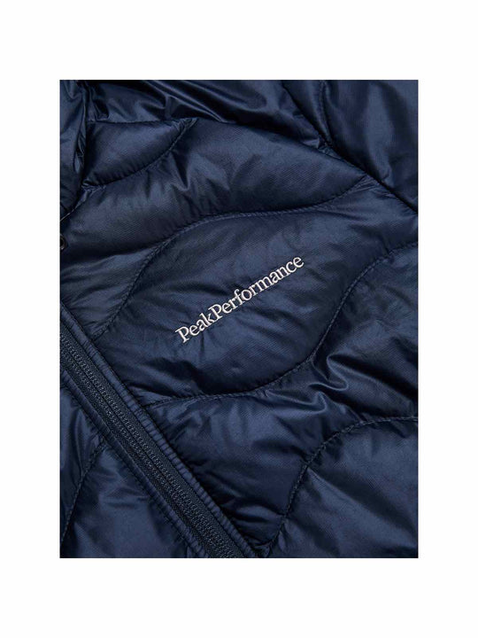 Damska kurtka puchowa Peak Performance W Helium Down Hood Jacket granatowy
