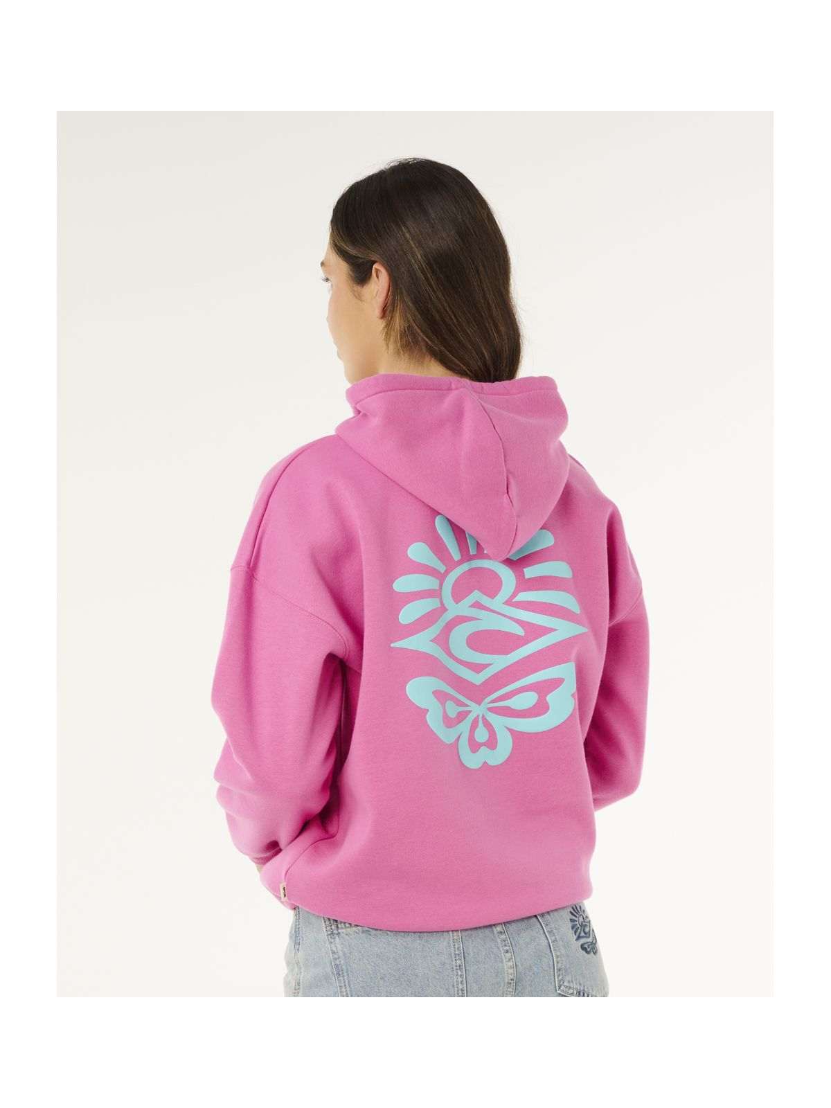 Bluza damska RIP CURL Icons Of Surf Heritage Hood różowa