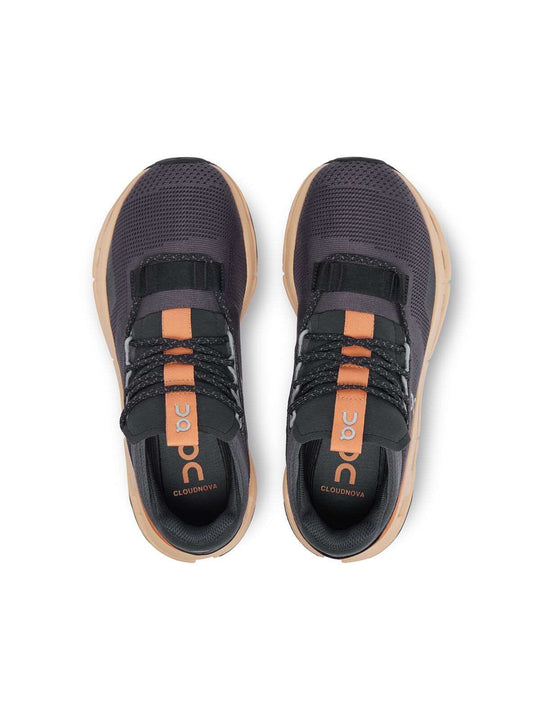 Buty damskie ON RUNNING W Cloudnova grafitowo piaskowy
