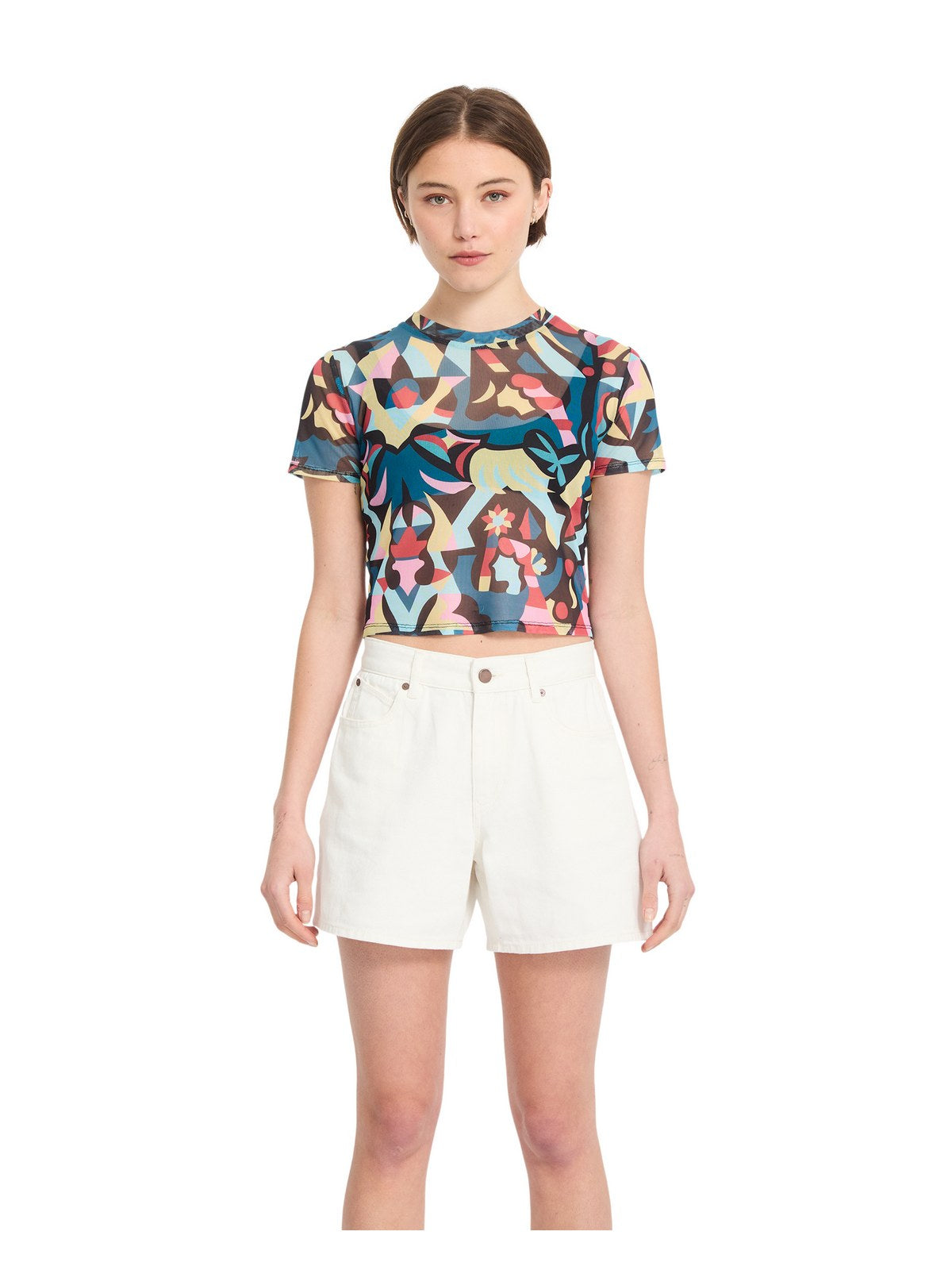 Szorty damskie VOLCOM Stoned Bf Short biały