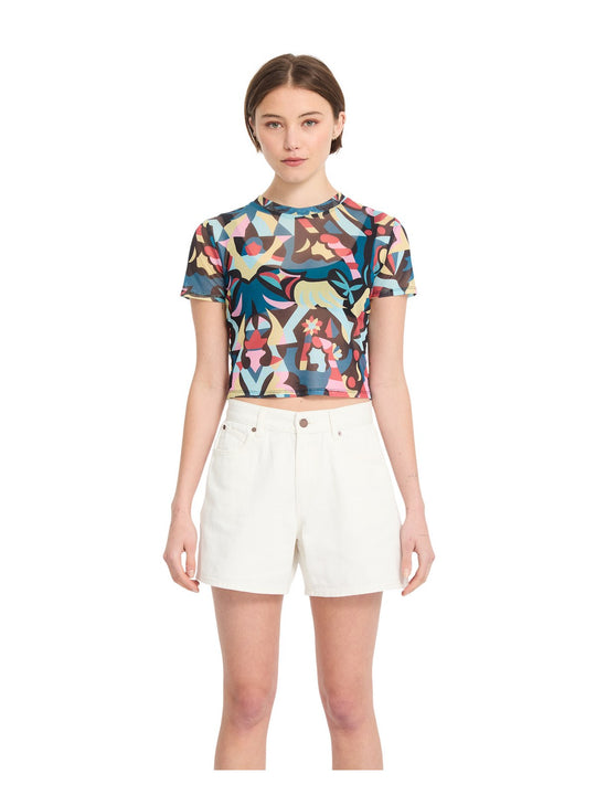 Szorty damskie VOLCOM Stoned Bf Short biały
