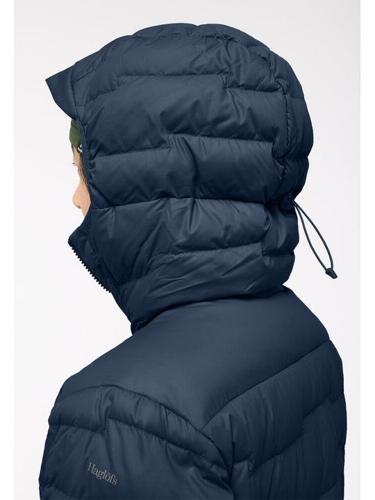 Kurtka puchowa z kapturem damska HAGLÖFS ROC Flash Down Hood Tarn Blue
