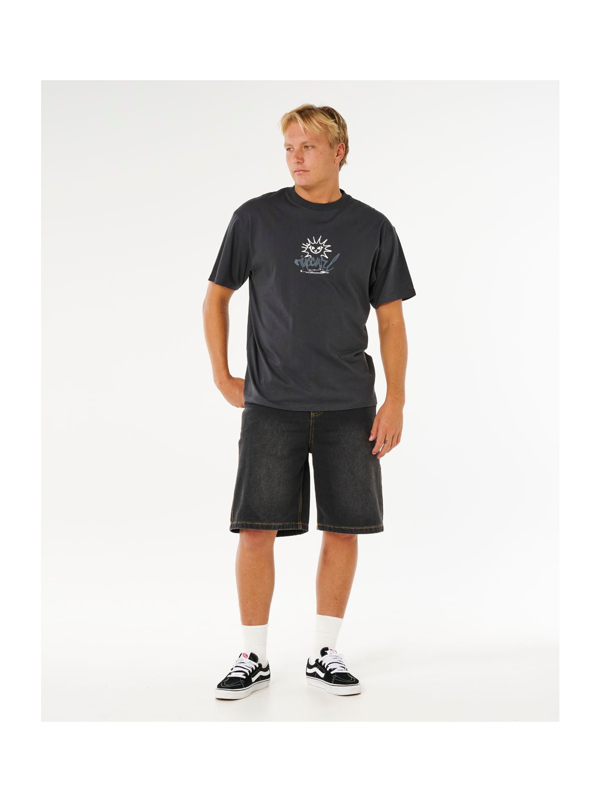 Koszulka męska RIP CURL Inner Visions Rotten Sun Tee czarna