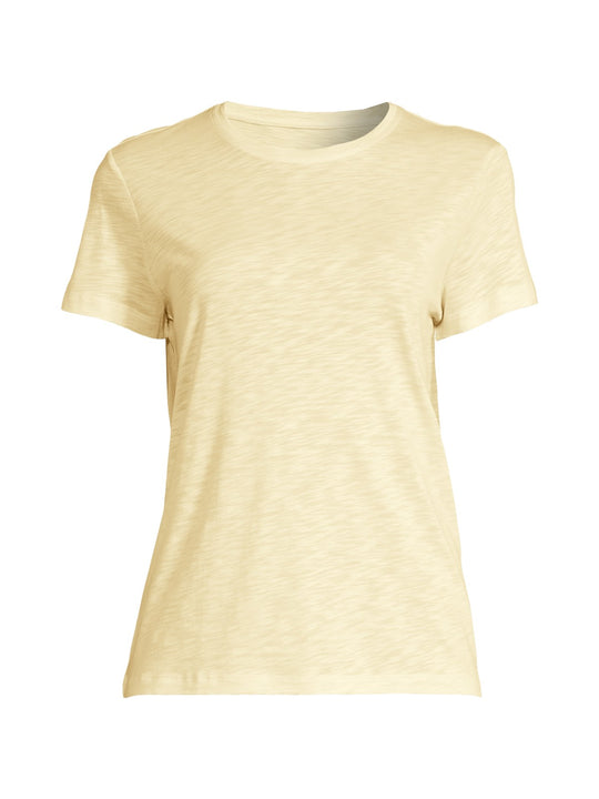 Koszulka damska Casall Soft Texture Tee żółty - Adventure Sports
