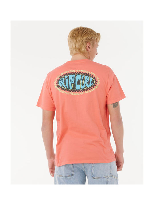 Koszulka RIP CURL RAW ENERGY DE OVAL TEE niebieska
