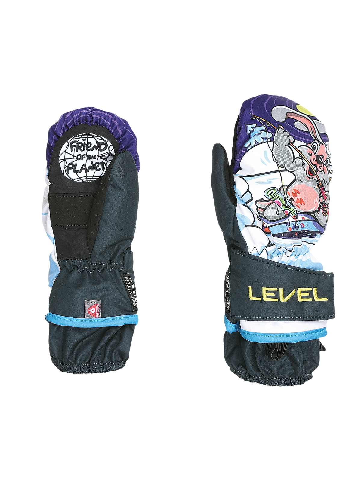 Rękawice narciarskie LEVEL Animal Mitt Navy-Grey