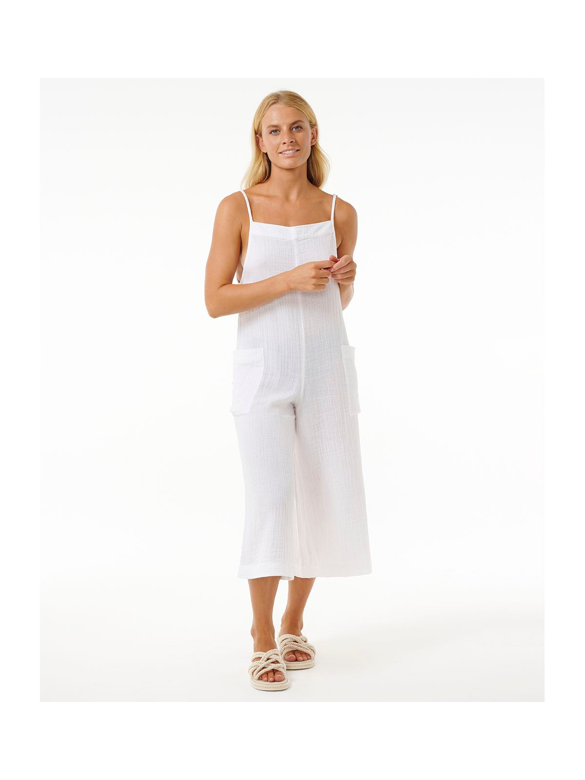 Kombinezon RIP CURL Premium Surf Jumpsuit biały