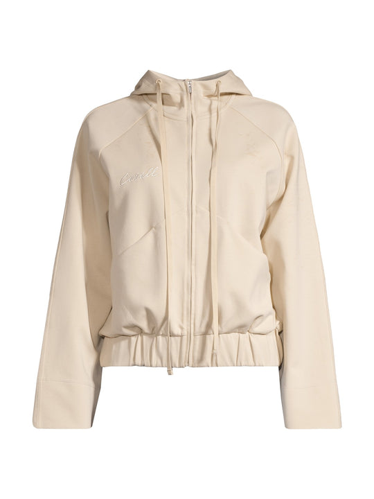 Kurtka damska CASALL Aria Zip Hoodie Jacket kolor beżowy
