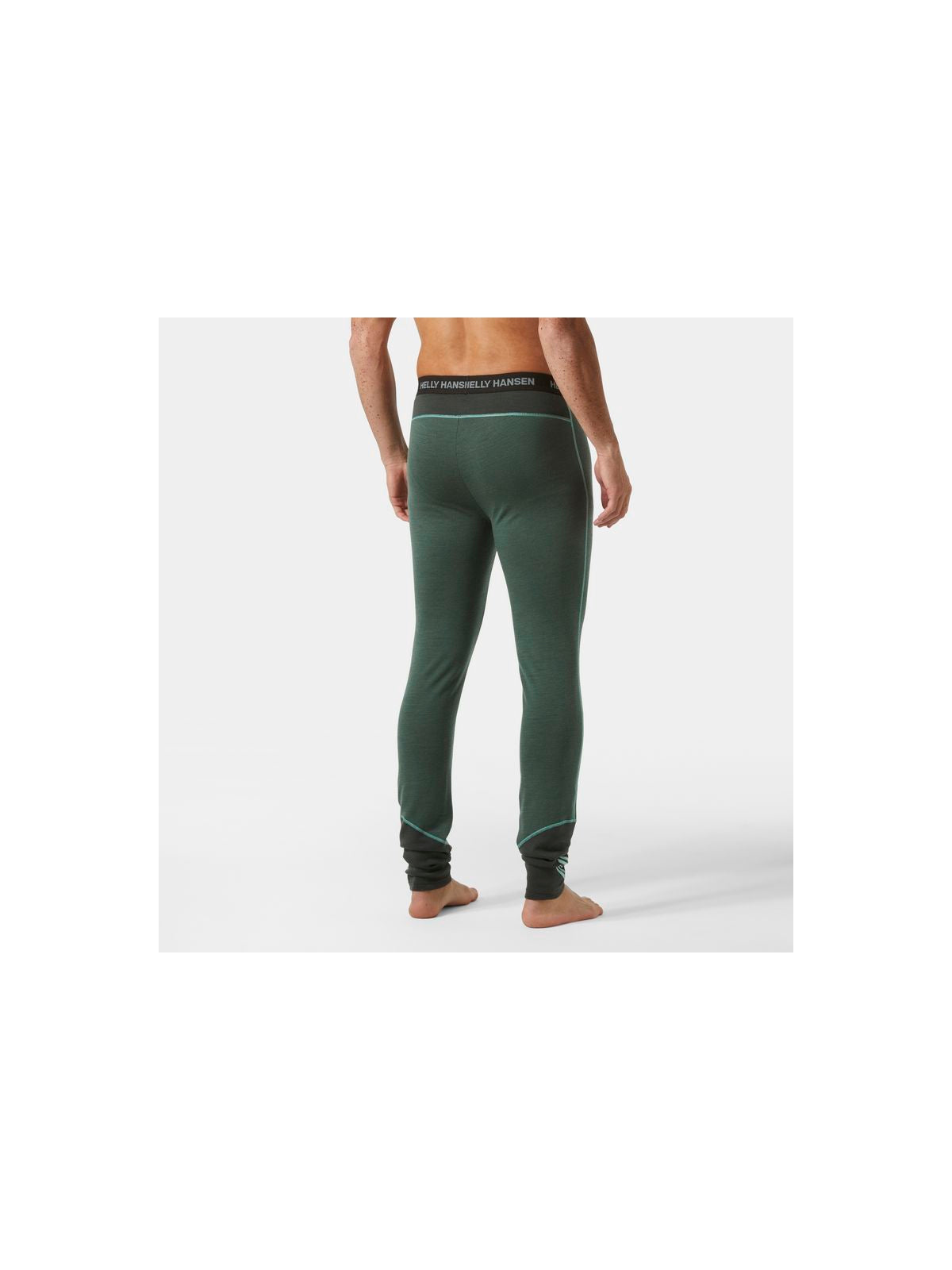 Legginsy męskie HELLY HANSEN Lifa Merino Midweight Pant kolor zielony