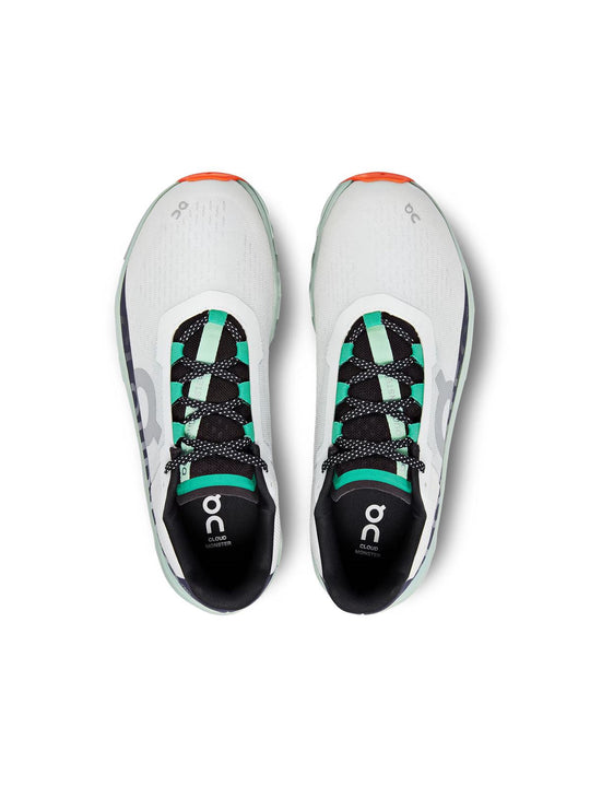 Buty do biegania męskie On Running Cloudmonster undyed-white/creek
