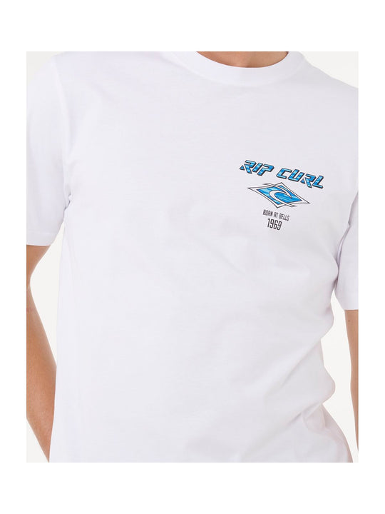 Koszulka RIP CURL Fade Out Icon Tee biały
