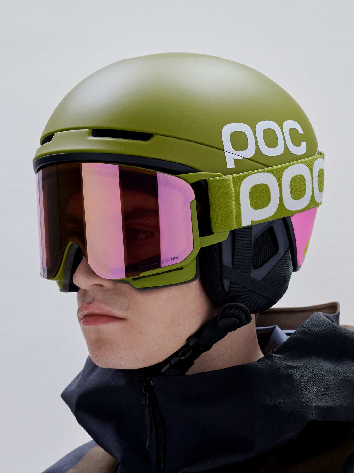 Kask narciarski POC Obex Contour oliwkowo różowy
