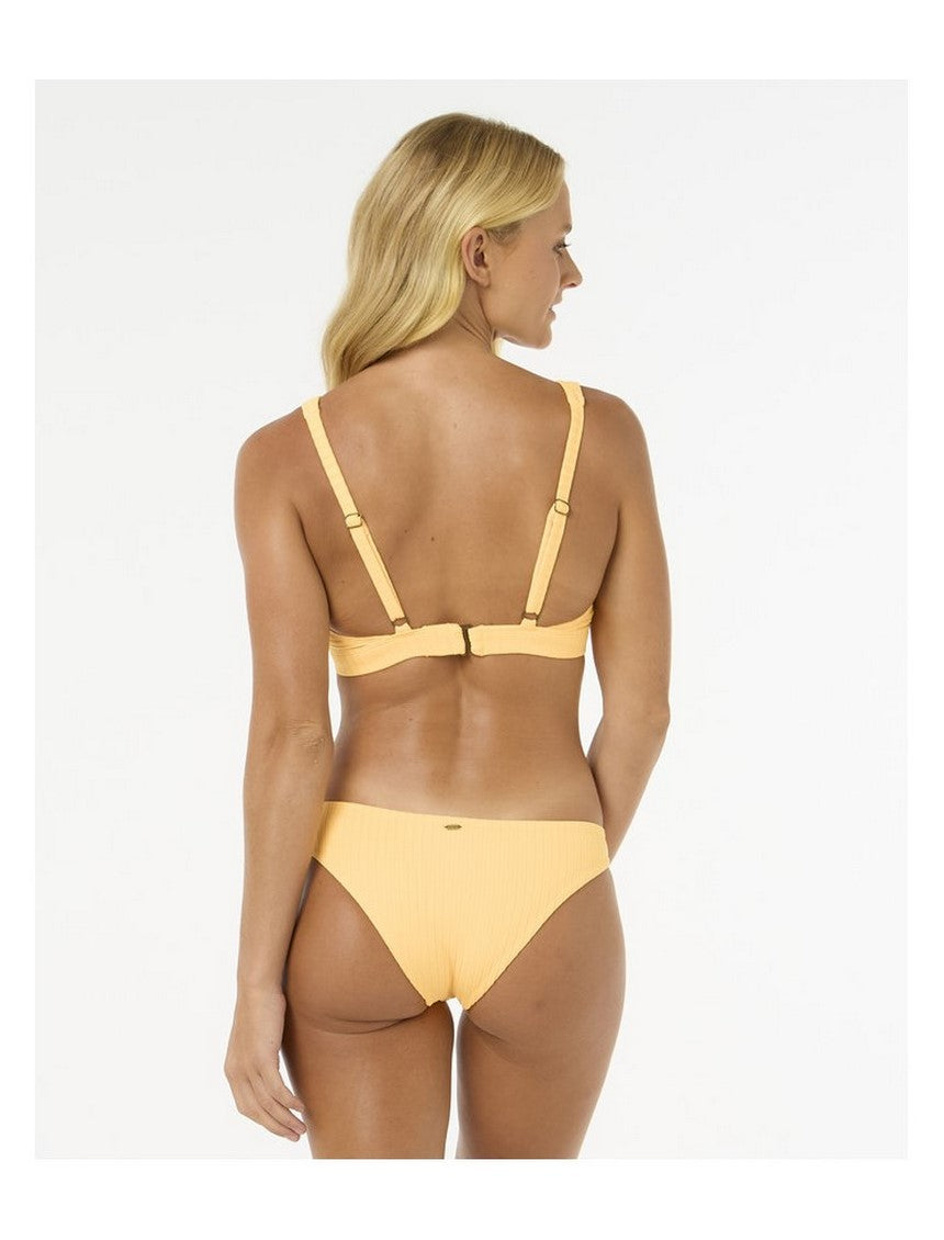 Stanik kąpielowy RIP CURL Premium Surf D-Dd Deep V żółty