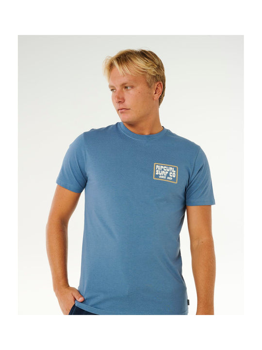 Koszulka męska RIP CURL Pacific Rinse Sunrise Tee niebieska
