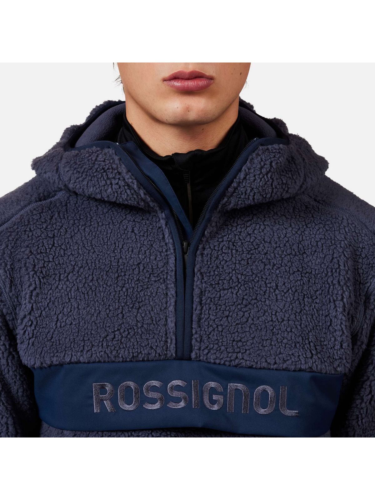 Bluza męska ROSSIGNOL ALLTRACK ANORAK FLEECE niebieska