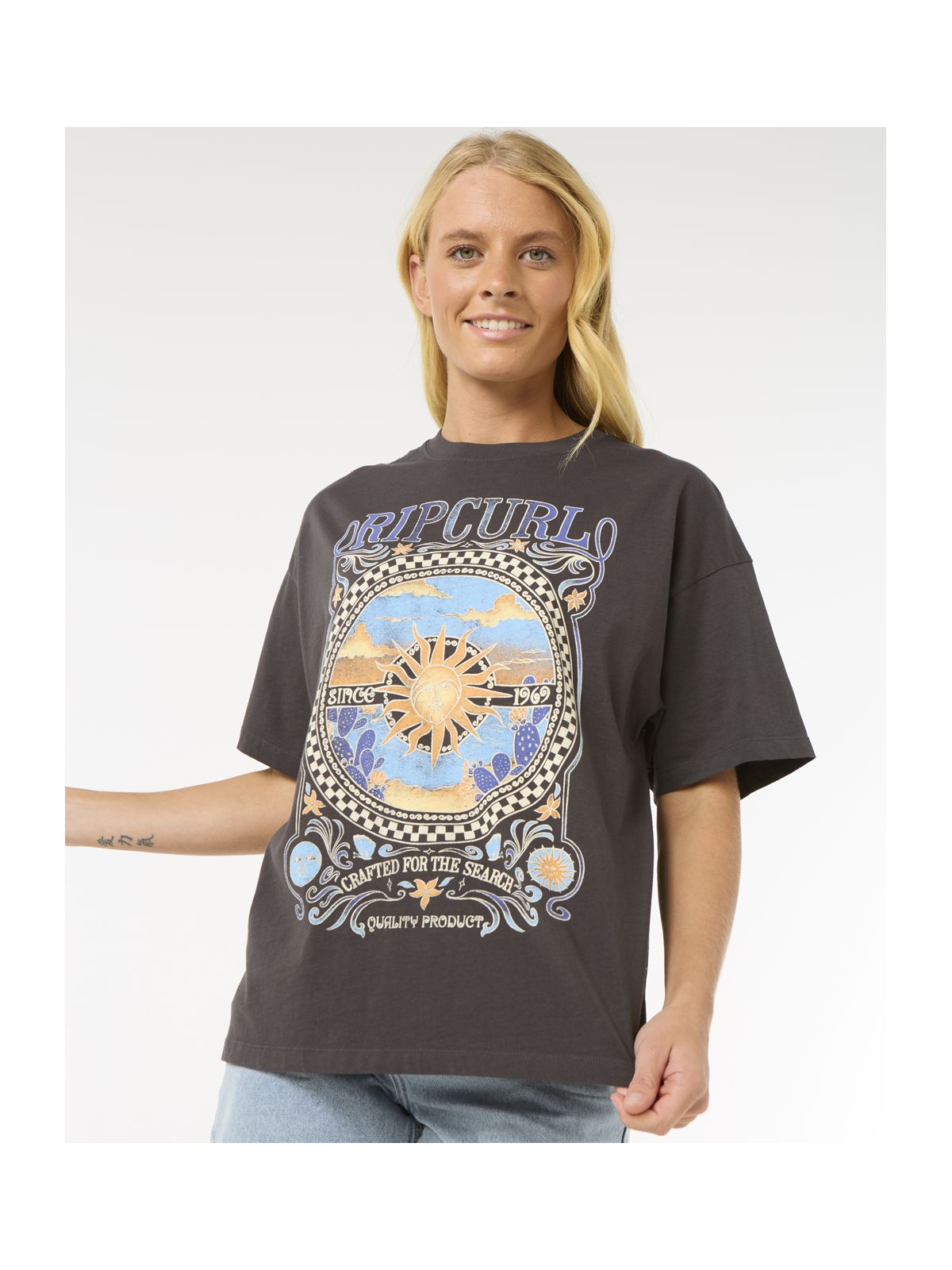 Koszulka RIP CURL Luna Heritage Tee czarny