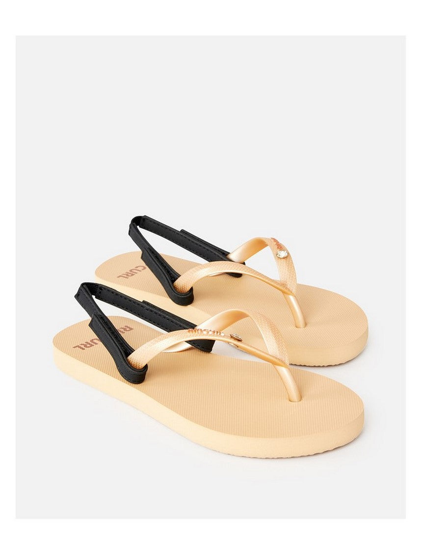 Japonki plażowe dziewczęce RIP CURL Premium Surf Bloom O/T-Girl złote