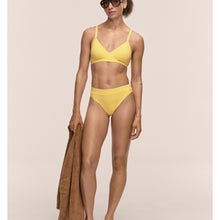 Majtki kąpielowe CASALL High Waist Bikini Brief kolor żółty
