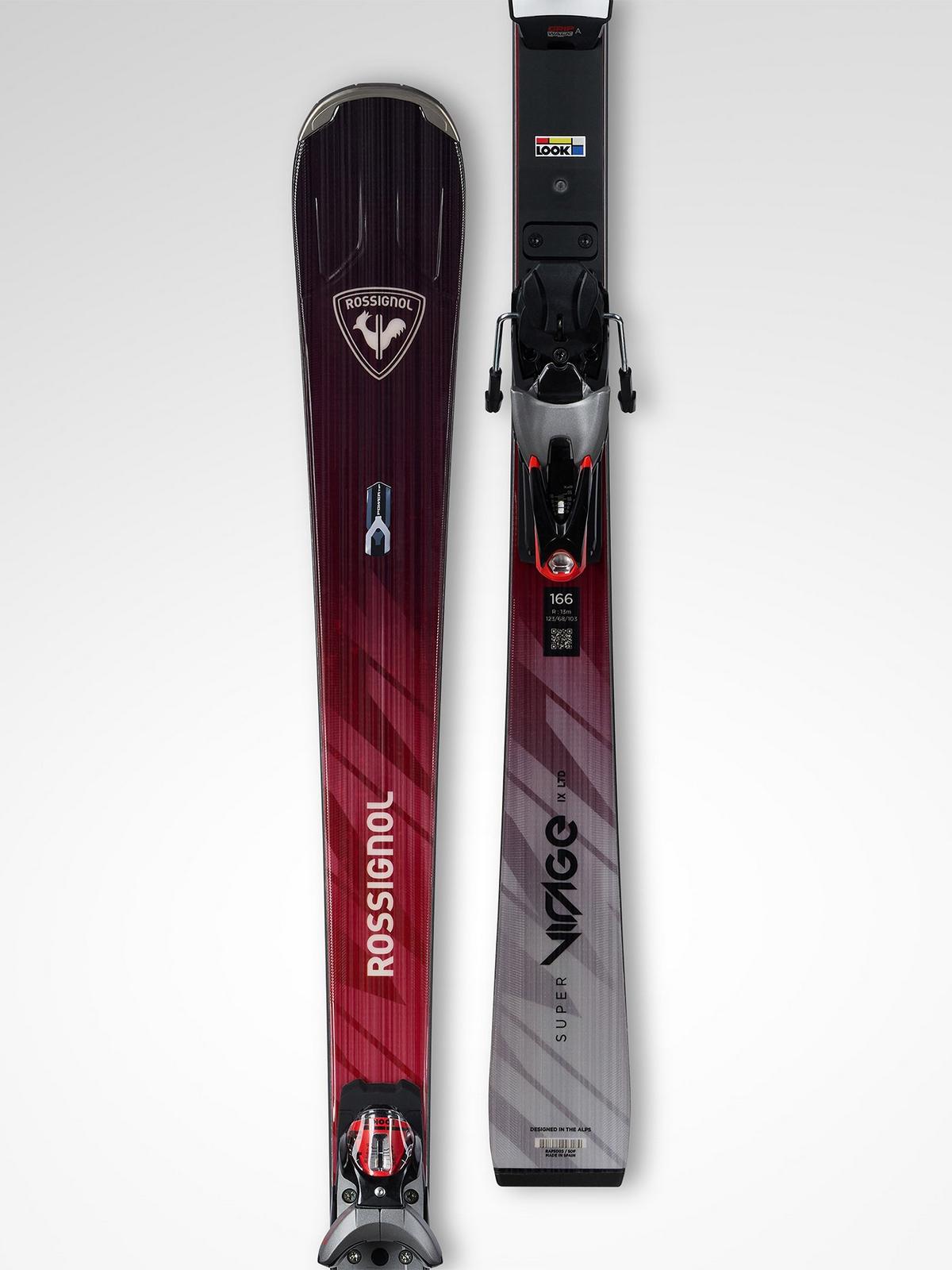 Narty ROSSIGNOL Super Virage Ix Ltd R22 + wiązania LOOK Spx14 Rockerace Gw Silver Red