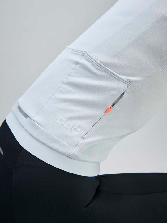 Koszulka rowerowa POC W's Thermal Lite LS Jersey szara
