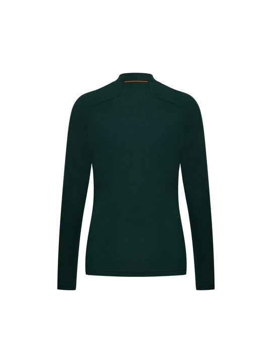 Koszulka damska POC W's Layer Merino Mock Neck Jersey zielony
